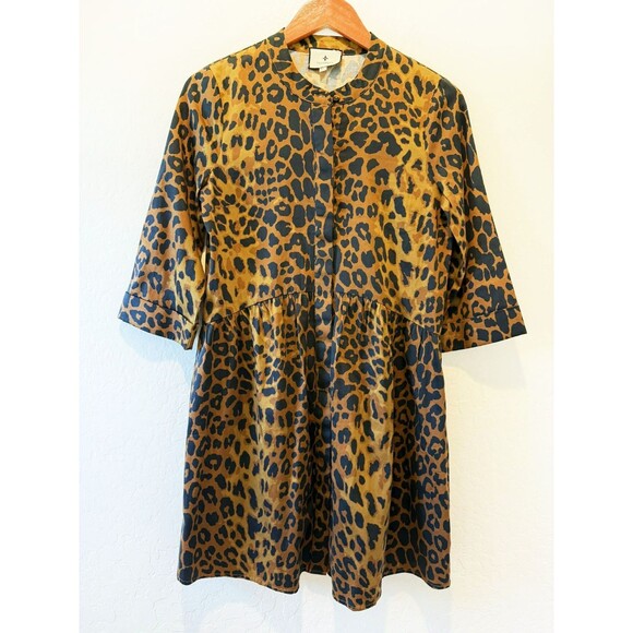 Tuckernuck Brown and Black Leopard-Print Mini Dress - Picture 3 of 6